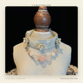 Camellia Pearl Flower Gemstone Dog Collar - Rose Quartz Mix