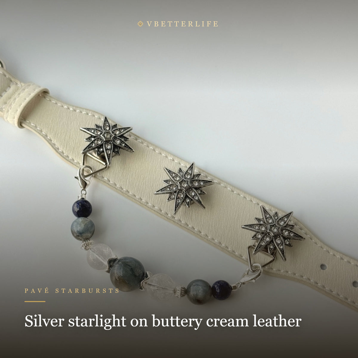 Stella Polaris Starburst Crystal Dog Collar - Sapphire Night Mix