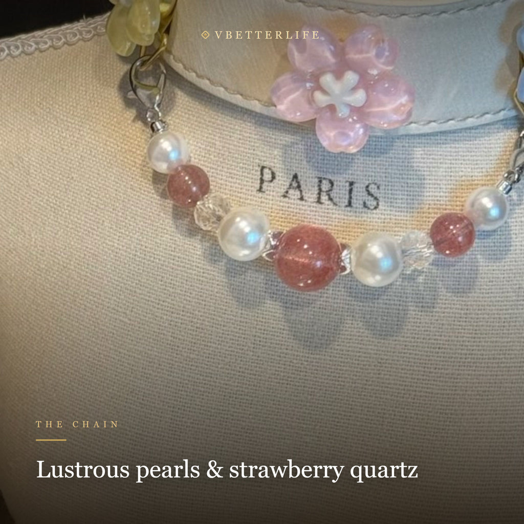 Blossom Pearl Pastel Crystal Dog Collar