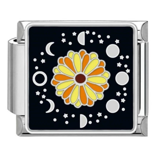 Custom Ocean & Moon Italian Charm Bracelet | Y2K Stainless Steel Charms