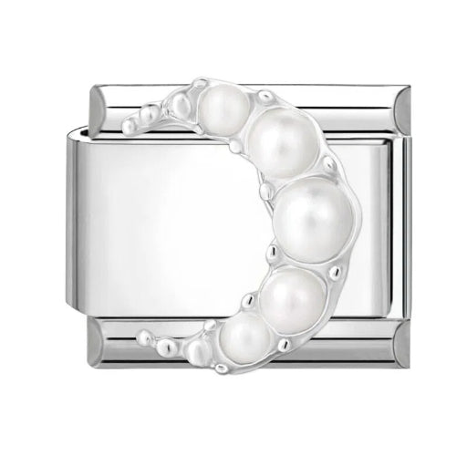 Custom Ocean Italian Charm Bracelet | Luxury Rhinestone Link Jewelry